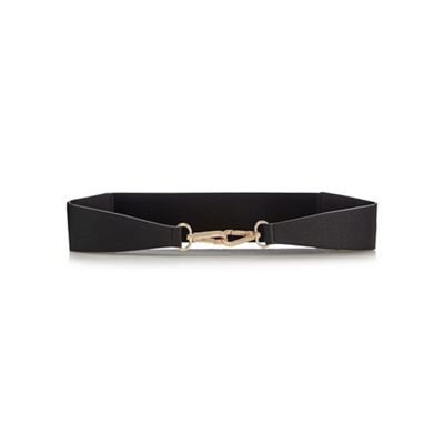 Black elasticated waist belt
